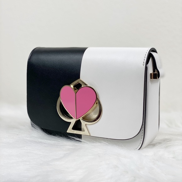 KATE SPADE NICOLA BICOLOR TWISTLOCK SMALL FLAPBAG - Picture 3 of 8